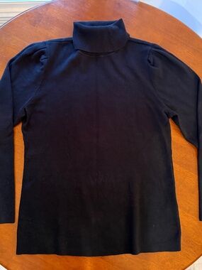 ALFANI LONG SLEEVE TURTLE NECK SWEATER-BLACK- SIZE XL